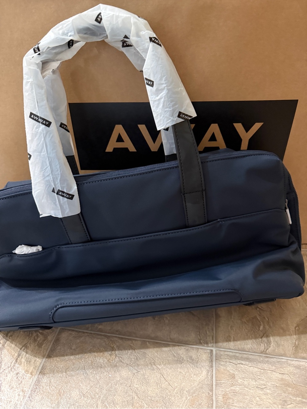 Away Navy Everywhere Bag with Black Handles - Picture 3 of 3